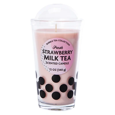 bubble tea scented candle 12oz