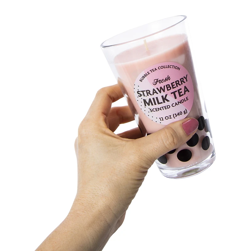 bubble tea scented candle 12oz