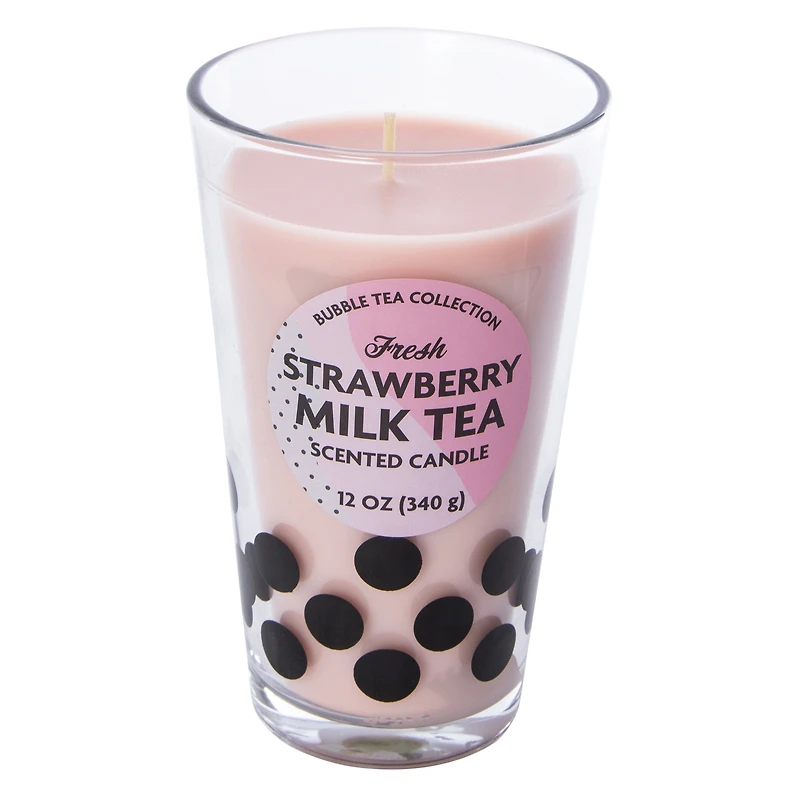 bubble tea scented candle 12oz