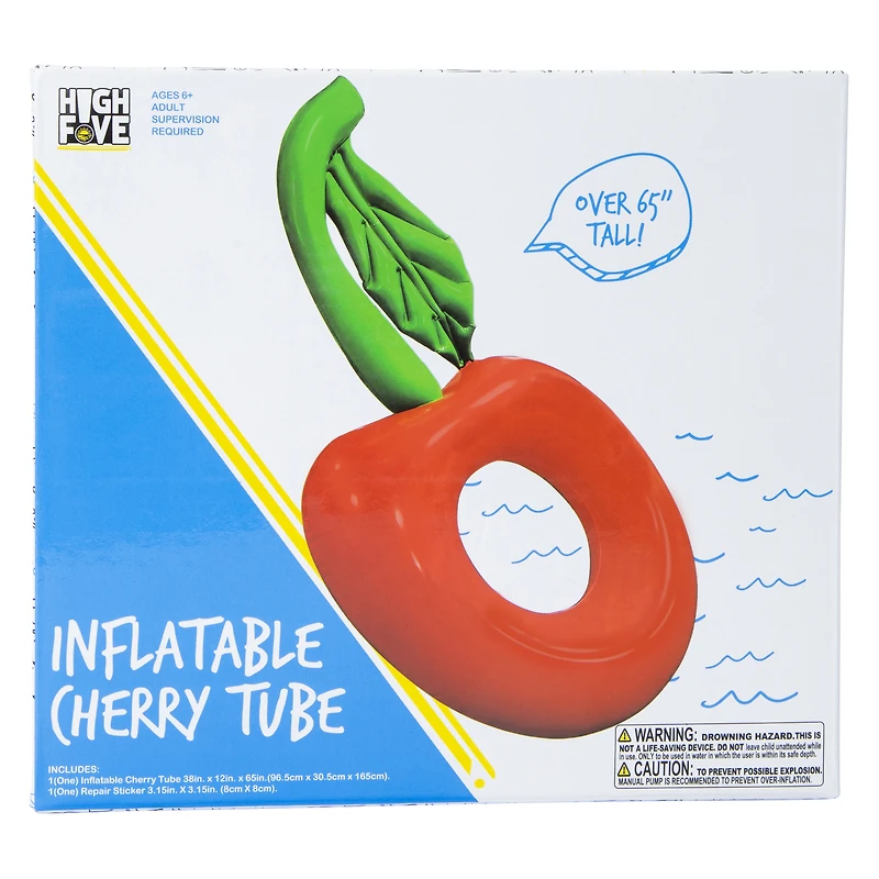high five® cherry inner tube pool float 65in