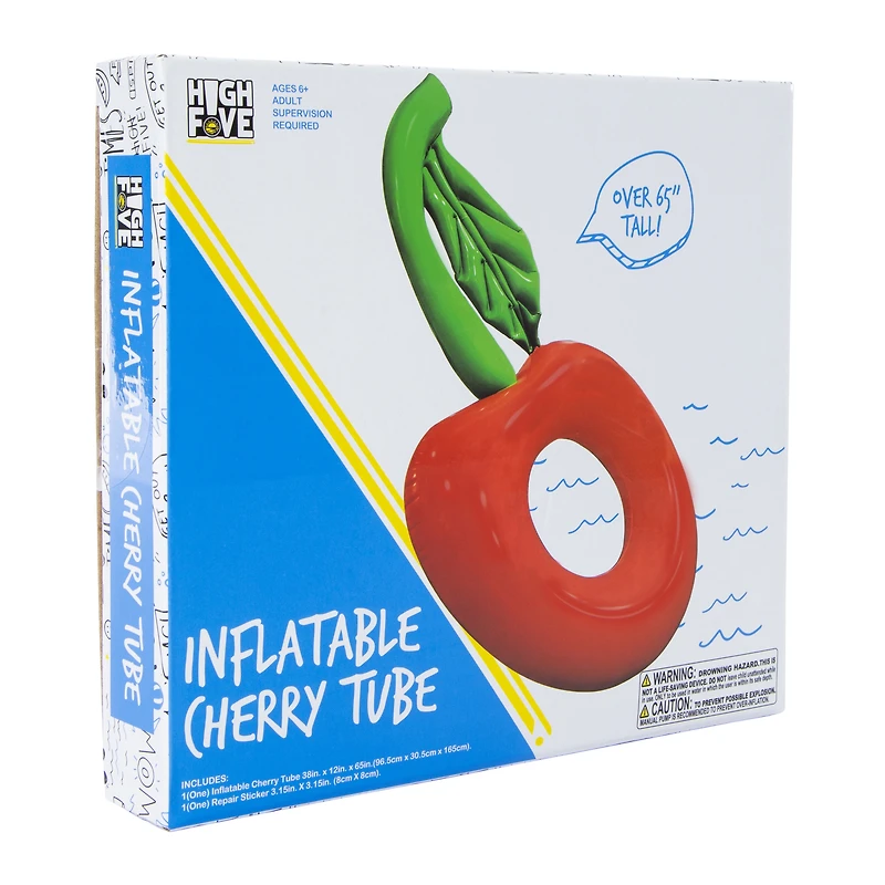 high five® cherry inner tube pool float 65in