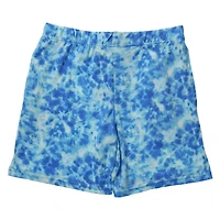 young mens blue tie dye shorts