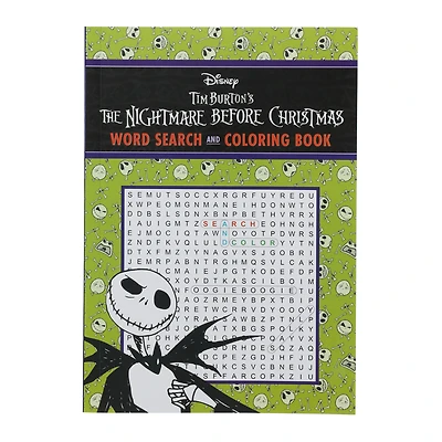 Disney Tim Burton's The Nightmare Before Christmas word search & coloring book