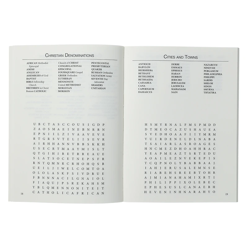 bible word search puzzles