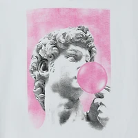 statue of david bubblegum graphic tee