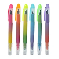 Dual-Tip Fountain & Highlighter Pens 6-Count
