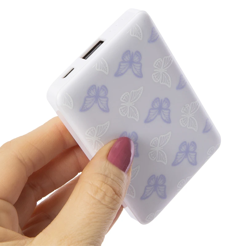 5000mAh Slim Rechargeable Print Power Bank