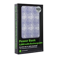 5000mAh Slim Rechargeable Print Power Bank