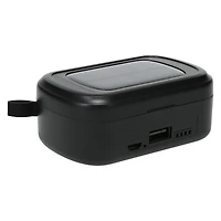 bluetooth® earbuds with solar power bank charging case
