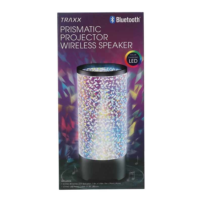 prismatic projector LED bluetooth® speaker