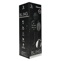 bluetooth® karaoke LED bling mic with speaker