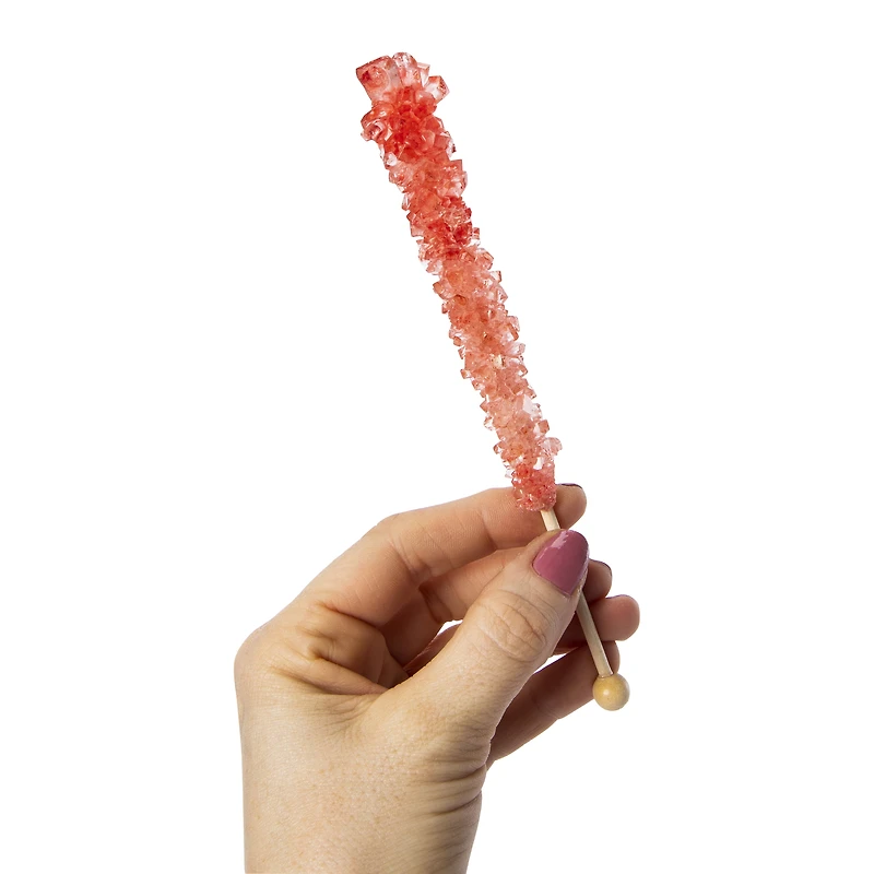 rock candy on a stick, strawberry 1-count
