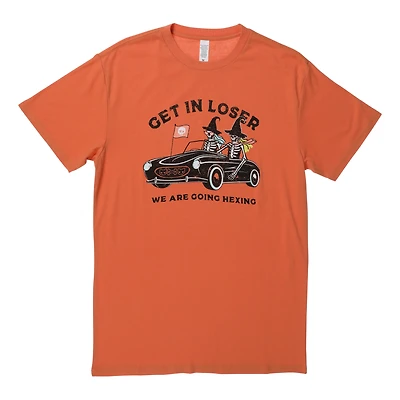 'get in, loser' mean witches graphic tee