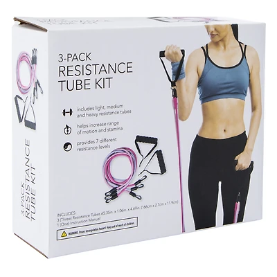 3-pack resistance tubes set