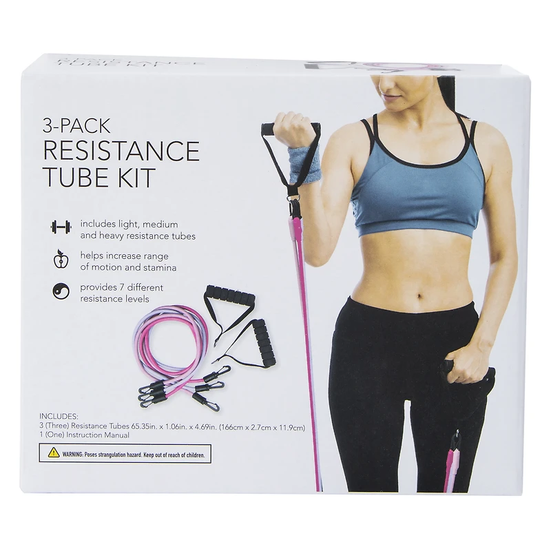 3-pack resistance tubes set