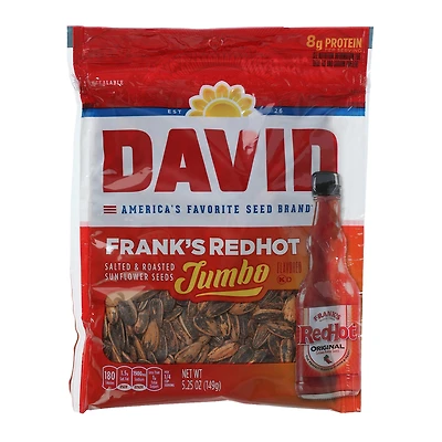 david® frank’s redhot jumbo sunflower seeds 5.25oz