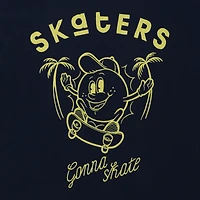 'skaters gonna skate' graphic tee