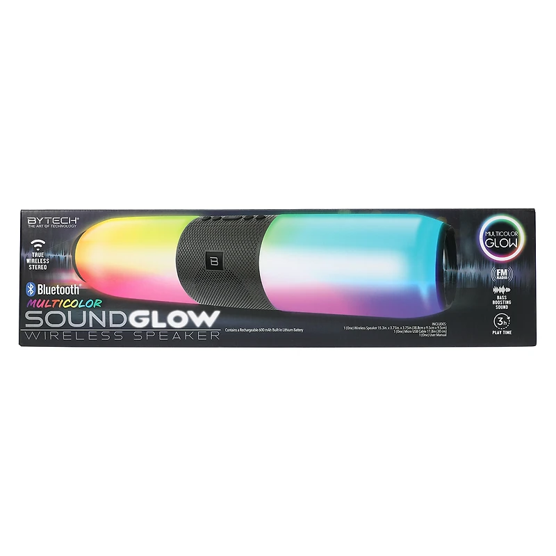 sound glow LED bluetooth® bar speaker 15.3in