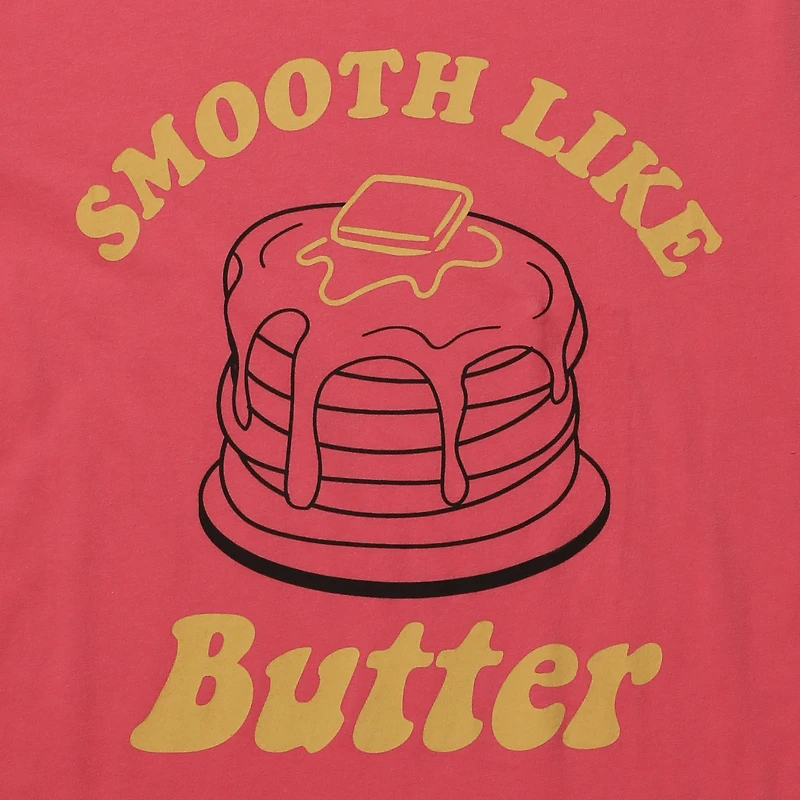 juniors 'smooth like butter' retro graphic tee