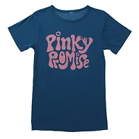 juniors 'pinky promise' graphic tee