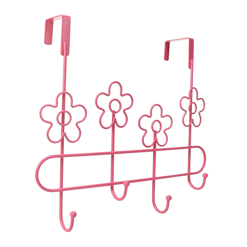 over-the-door flocked hooks 3-count