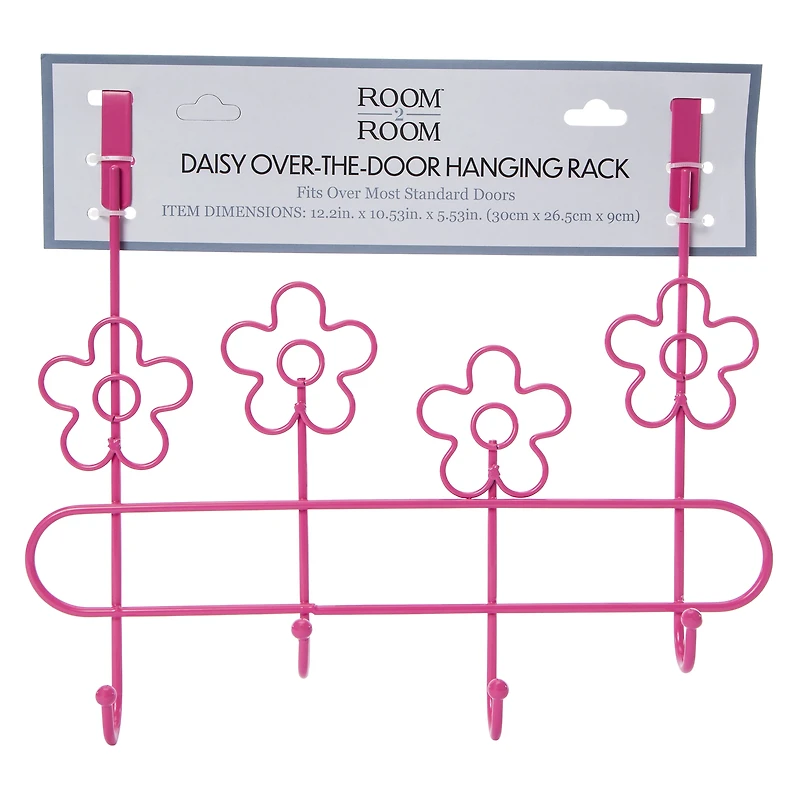 over-the-door flocked hooks 3-count