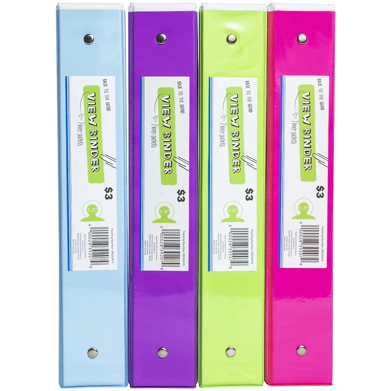 3-Ring View Neon Tint Binder 1.5in