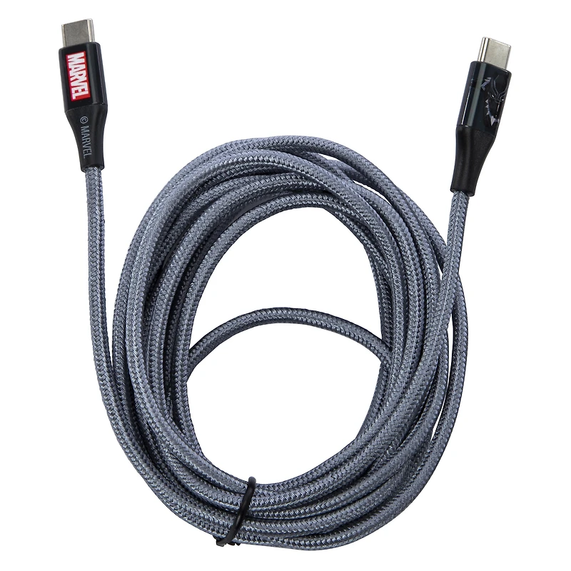 10ft Marvel USB-C Cable - Black Panther
