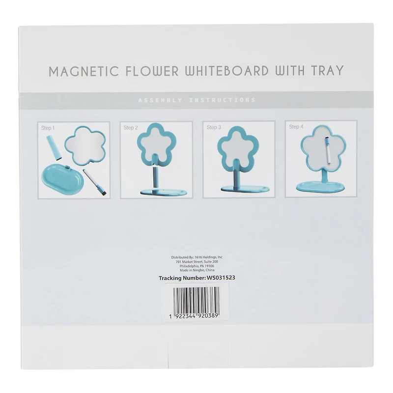 magnetic flower whiteboard with tray