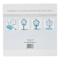 magnetic flower whiteboard with tray
