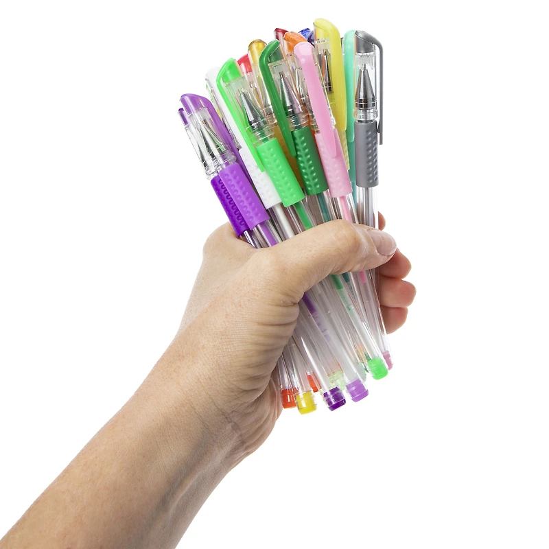 gel pens & holder 24-count