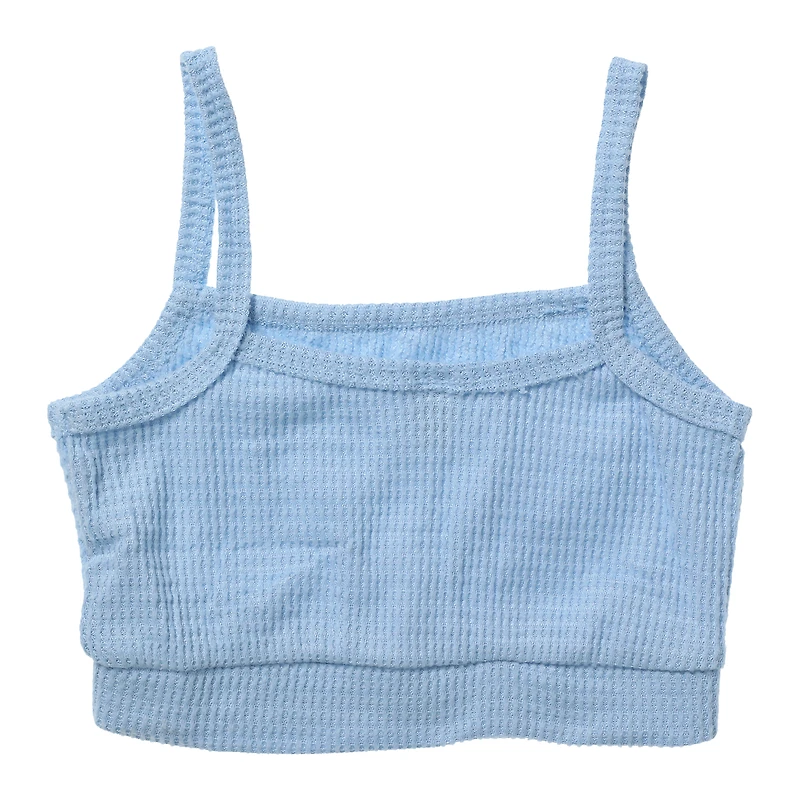 blue waffle bralette