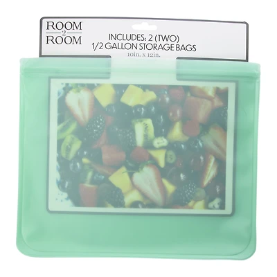 Reusable Half-Gallon Storage Bags 2-Count