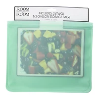 Reusable Half-Gallon Storage Bags 2-Count