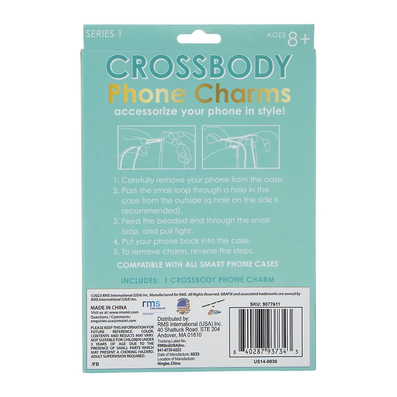 beaded crossbody strap for smartphones