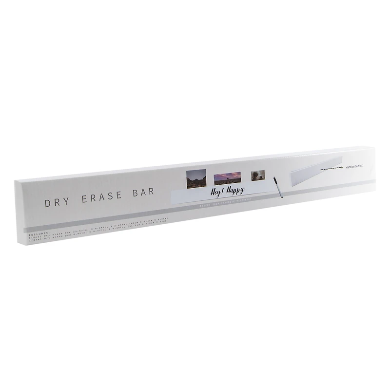 dry erase bar & picture holder 23.62in x 2.44in
