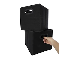 collapsible fabric storage cubes 9.84in x 9.84in 2-count