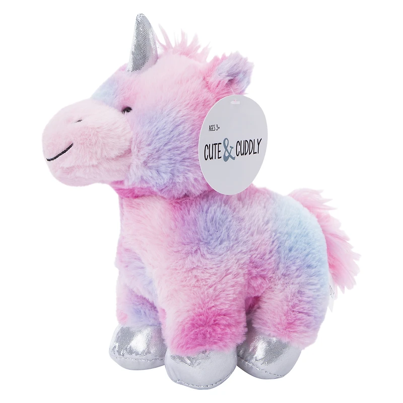 standing unicorn plush 9in