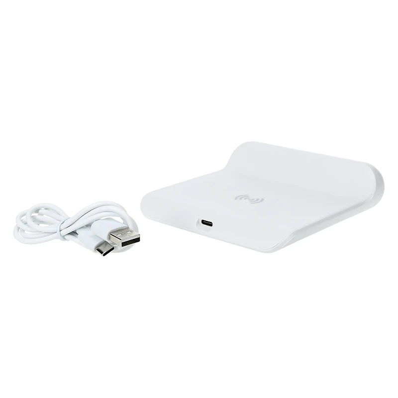 digital alarm clock with wireless charging pad