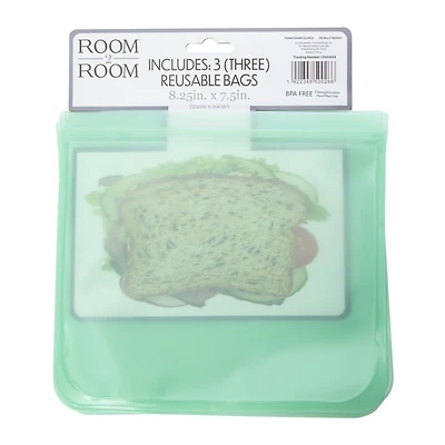 Reusable Sandwich Bags 9in x 3-Count