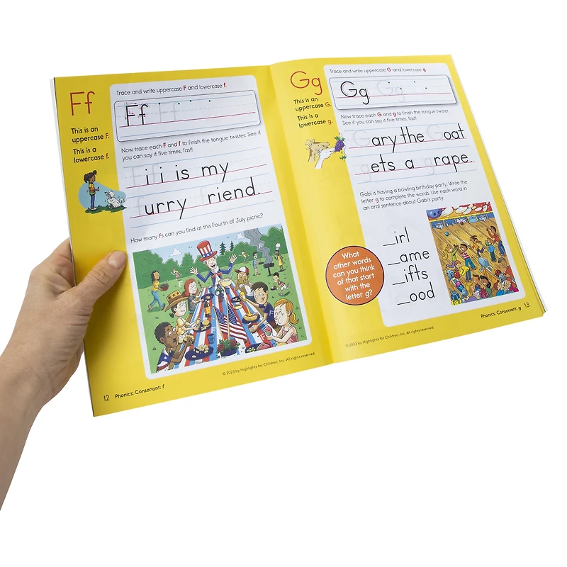 highlights® kindergarten reading activity workbook