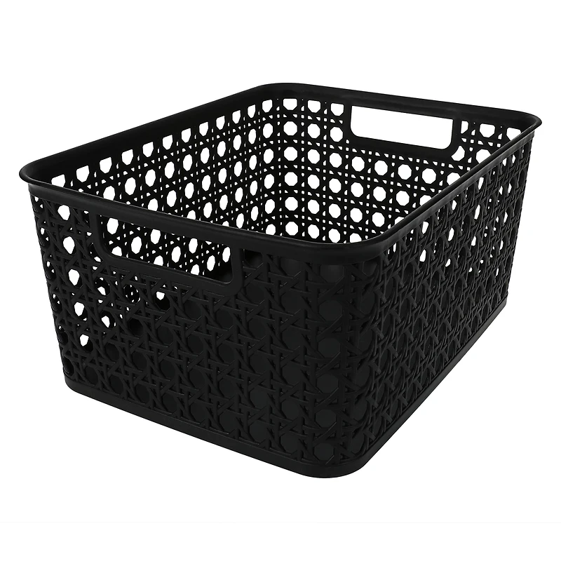 medium weave storage bin 9.2in x 7.1in
