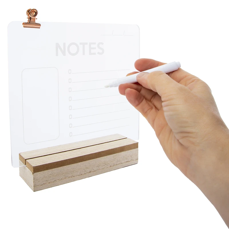 dry erase LED memo board 7.87in x 7.86in