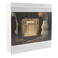 dry erase LED memo board 7.87in x 7.86in