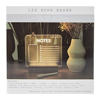 dry erase LED memo board 7.87in x 7.86in