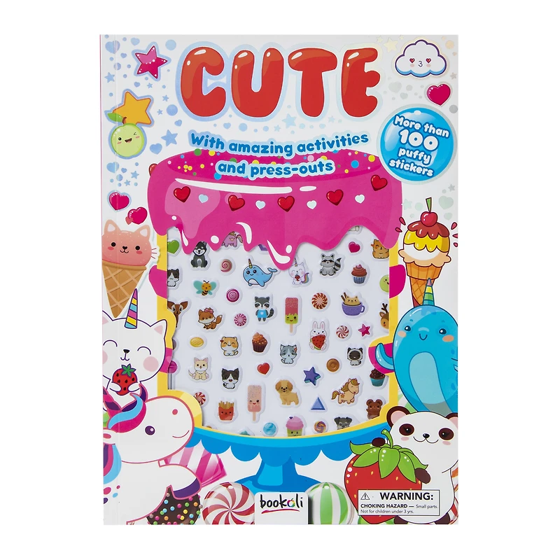 cute activities & fun press-outs with over 100 puffy stickers