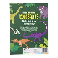 glow-in-the-dark dinosaurs sticker activity book with over 110 stickers