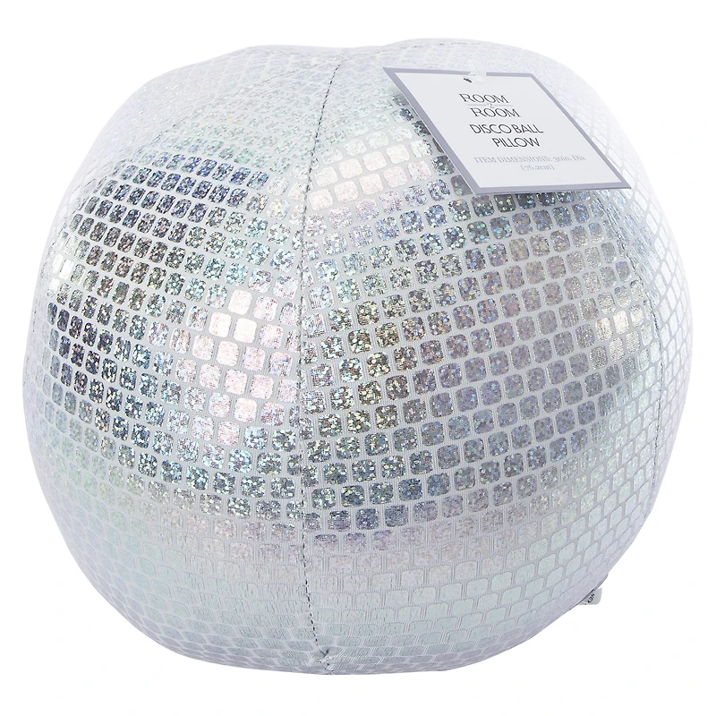 disco ball throw pillow 30in