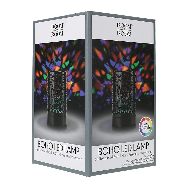 boho prismatic LED lamp 5.8in