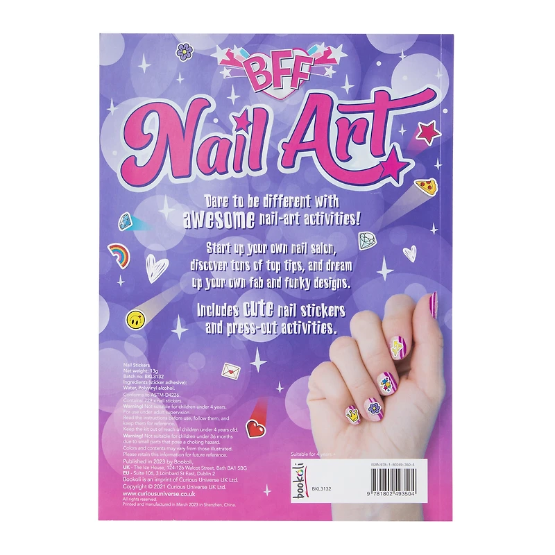 bff nail art with more than 700 nail stickers